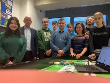 Látogatás a kassai Talentum robotika műhelyében