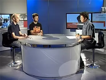 Beszélgetés a kolozsvári televízióban innovációs pályázatunkról
